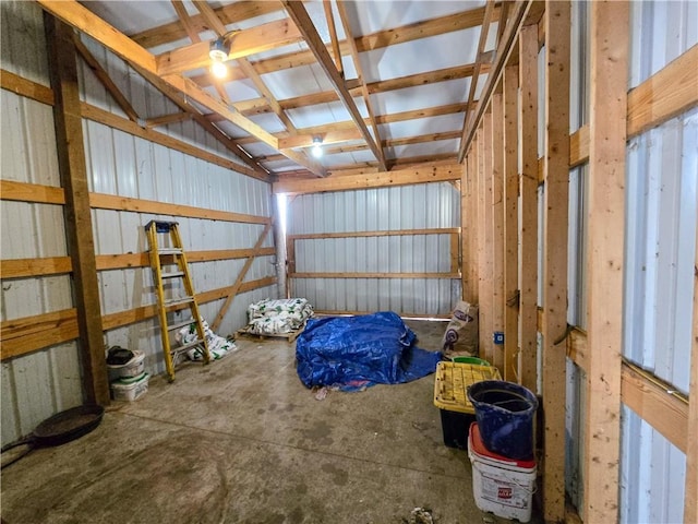 view of storage room