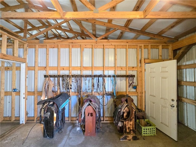 view of horse barn