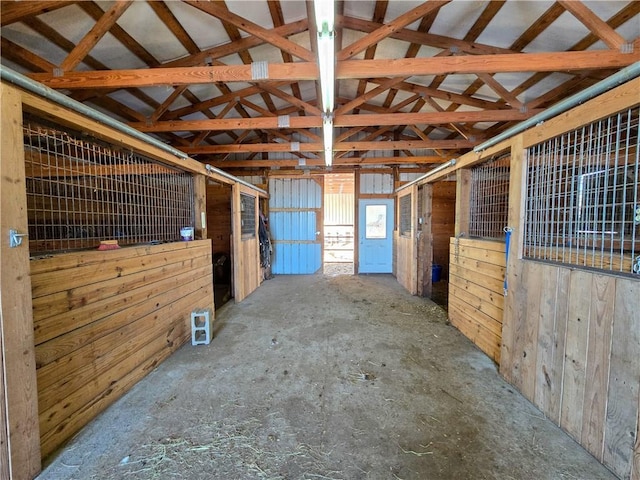 view of horse barn