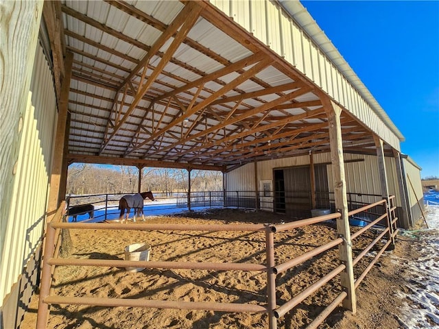 view of stable