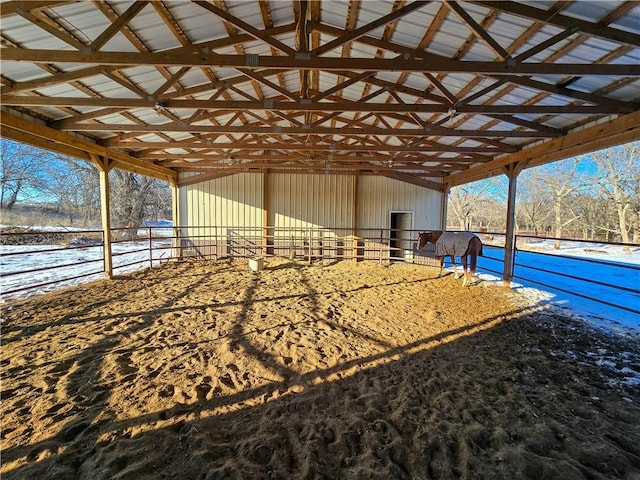 view of stable