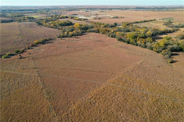 bird's eye view featuring a rural view