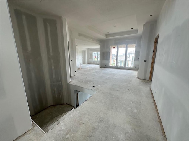 17013 Parkhill St, Overland Park, KS 66221 - hall featuring a raised ceiling