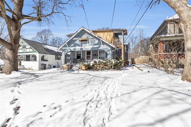 view of front of home with a porch