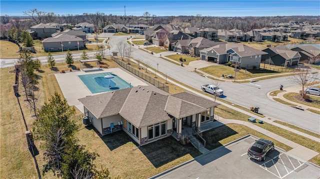 birds eye view of property featuring a residential view