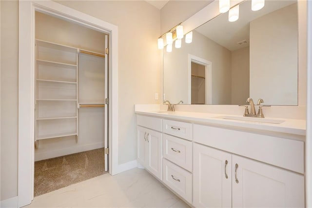 bathroom with vanity