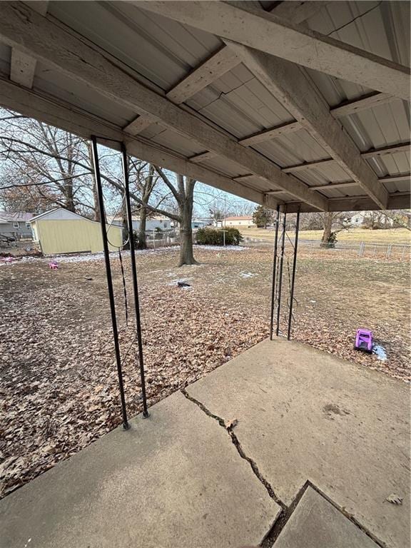 view of yard with a patio