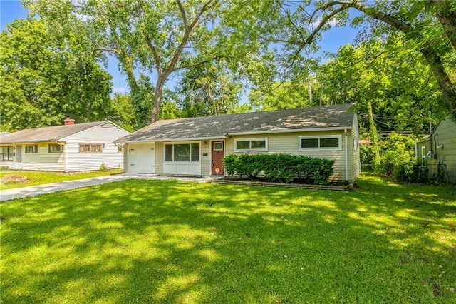 11413 Palmer Ave, Kansas City, MO 64134 - view of front of home featuring a front lawn and driveway