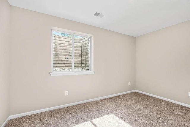 view of carpeted empty room