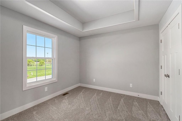 12414 Adam St, Excelsior Springs, MO 64024 - carpeted empty room with baseboards and a raised ceiling