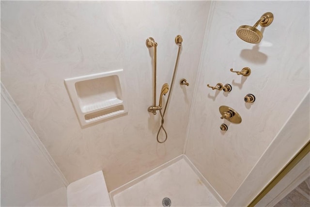 details with walk in shower