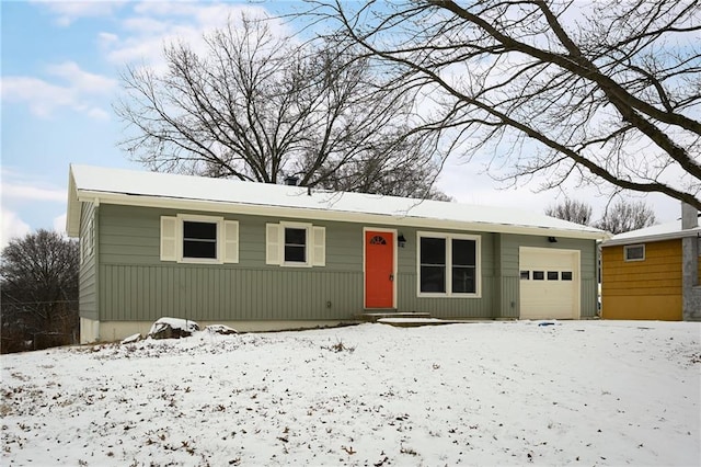 ranch-style home with an attached garage