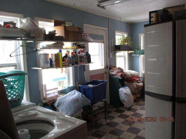 interior space featuring washer / dryer