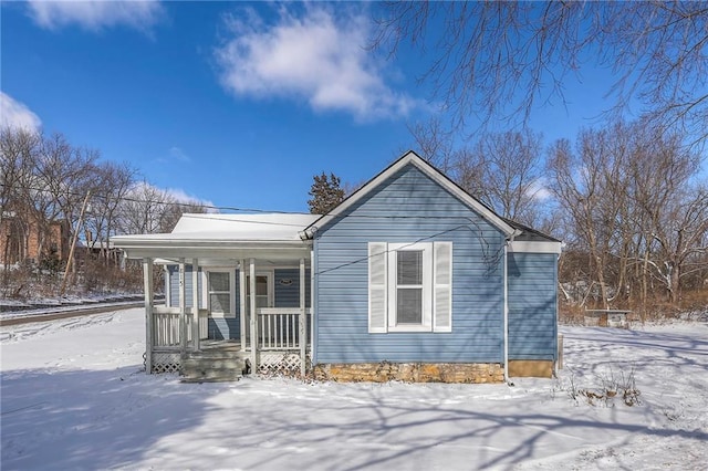 bungalow-style house featuring a porch