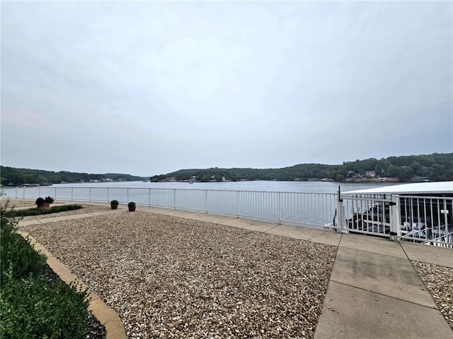 view of water feature