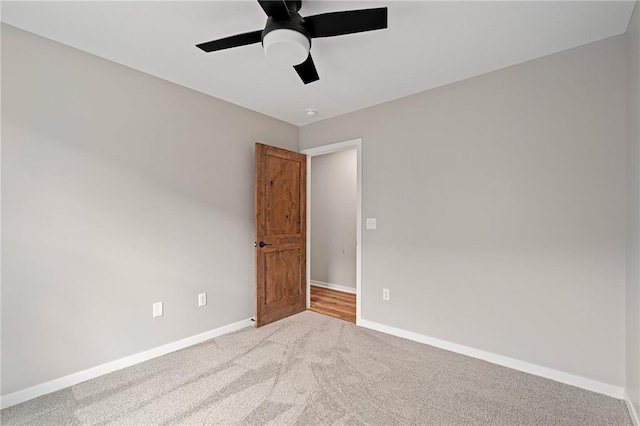 607 W Dryden St, Odessa, MO 64076 - carpeted empty room with ceiling fan and baseboards