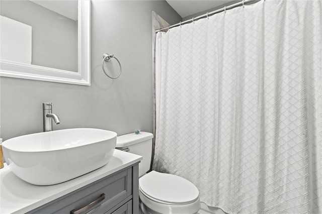 full bath with toilet and vanity