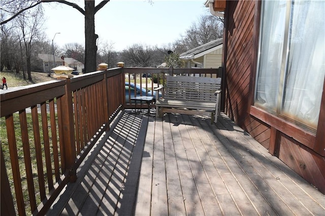 view of wooden terrace