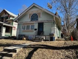 view of front of property with entry steps