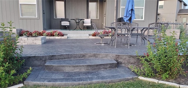 view of patio / terrace with outdoor dining area