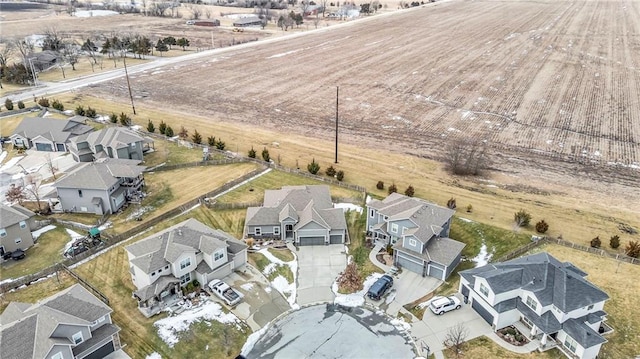 bird's eye view featuring a residential view