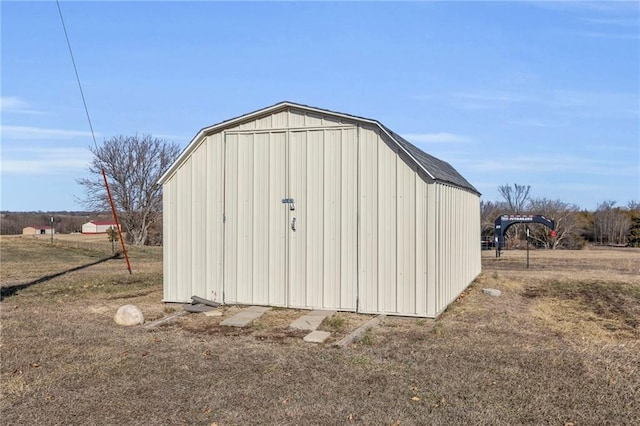 view of shed