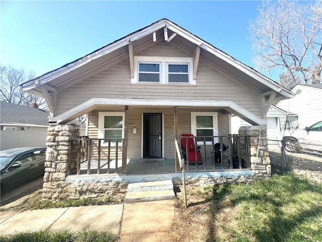 bungalow with a porch