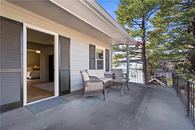 balcony with an outdoor living space