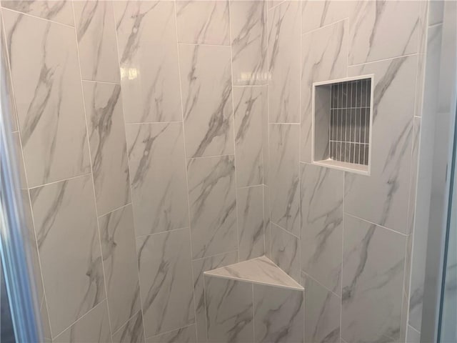 17388 S Kaw St, Olathe, KS 66062 - bathroom view of a marble finish shower