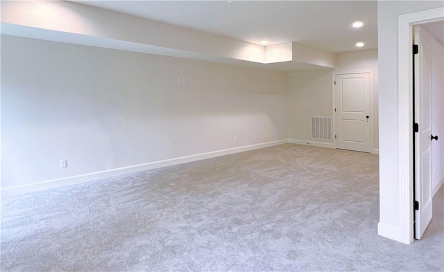 22312 W 76th St, Shawnee, KS 66227 - basement featuring light colored carpet and recessed lighting