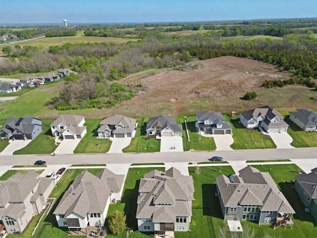 drone / aerial view with a residential view