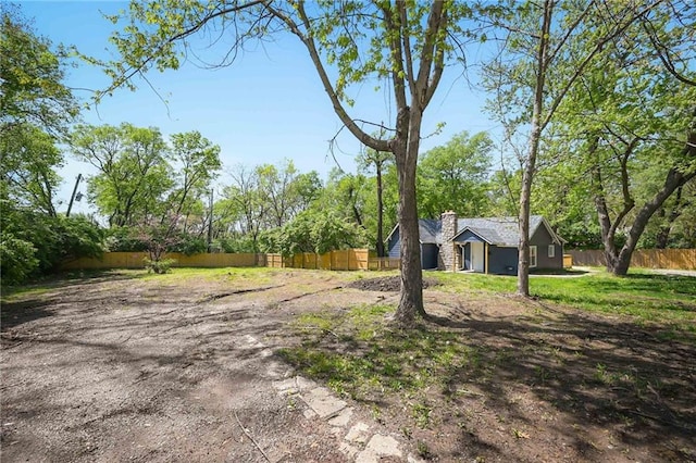exterior space featuring fence