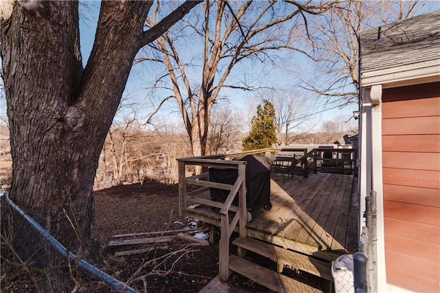 view of wooden terrace