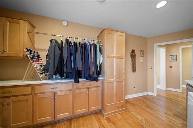 interior space with light wood-style floors