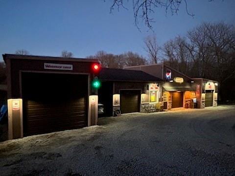 view of horse barn