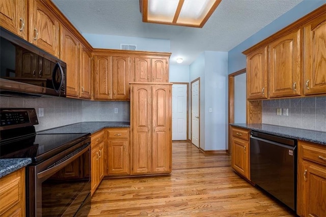 kitchen featuring brown cabinetry, dishwasher, and stainless steel range with electric cooktop