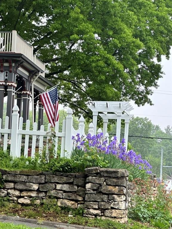 surrounding community with fence