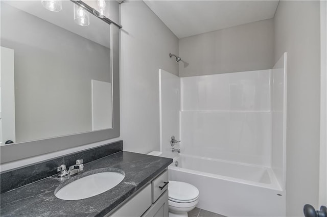 2850 W Wabash St, Olathe, KS 66061 - full bathroom with toilet, vanity, and tub / shower combination