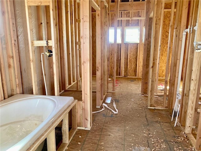 bathroom featuring a bath