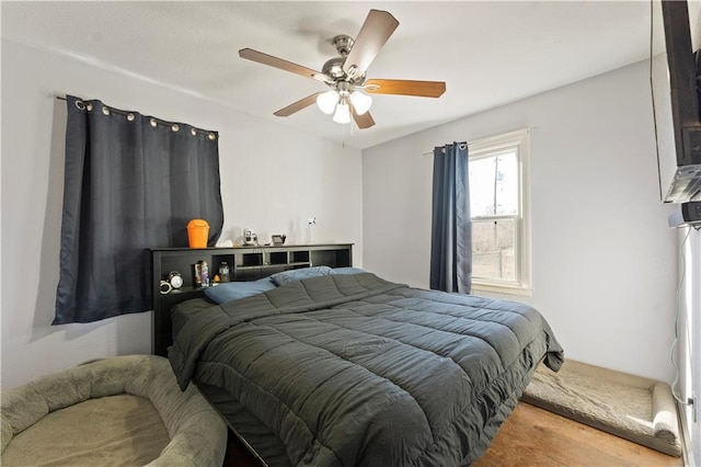 bedroom with ceiling fan