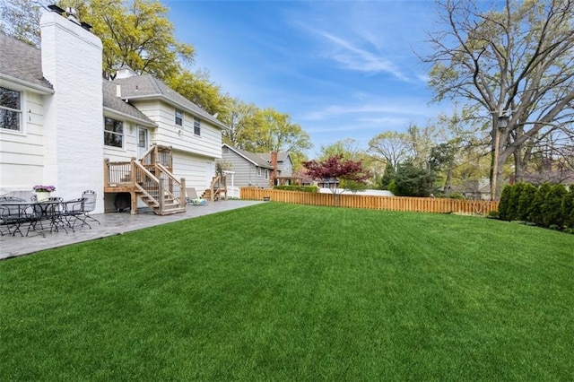 7345 Booth St, Prairie Village, KS 66208 - view of yard with fence and a patio