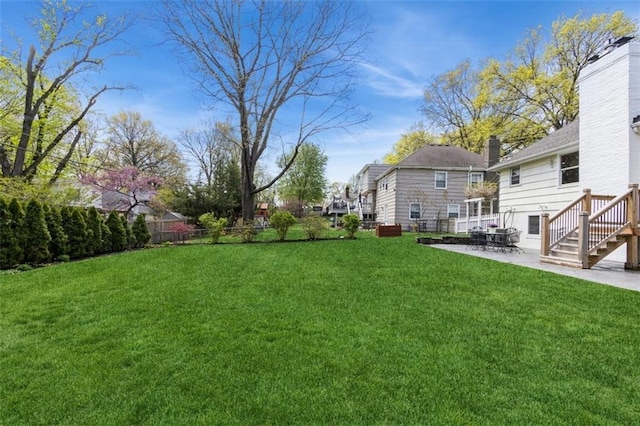 7345 Booth St, Prairie Village, KS 66208 - view of yard with fence and a patio