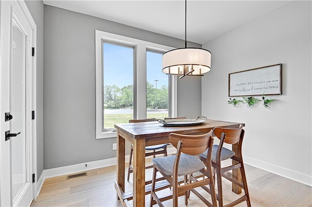 15026 W 129th Ter, Olathe, KS 66062 - dining room featuring light wood-type flooring and a chandelier