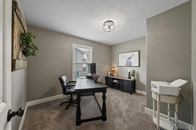 20880 W 224th St, Spring Hill, KS 66083 - home office with light colored carpet, baseboards, and a textured ceiling