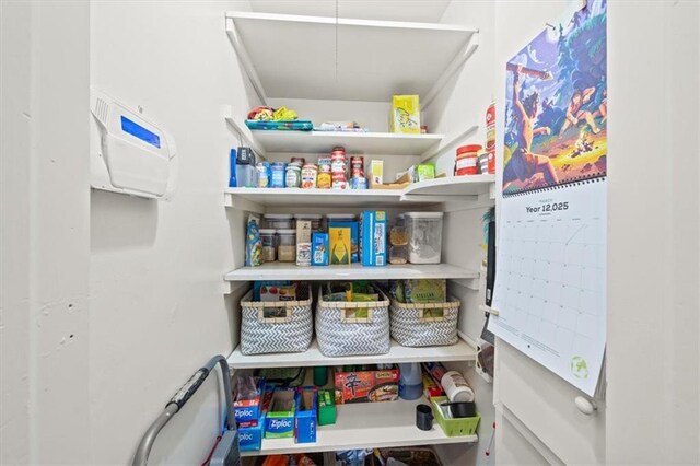 view of pantry