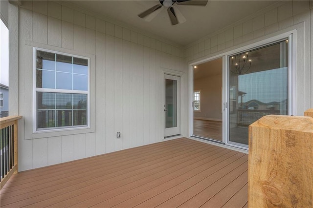 17372 S Kaw St, Olathe, KS 66062 - deck with a ceiling fan