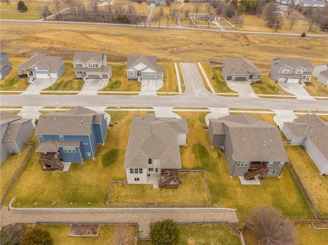 bird's eye view featuring a residential view