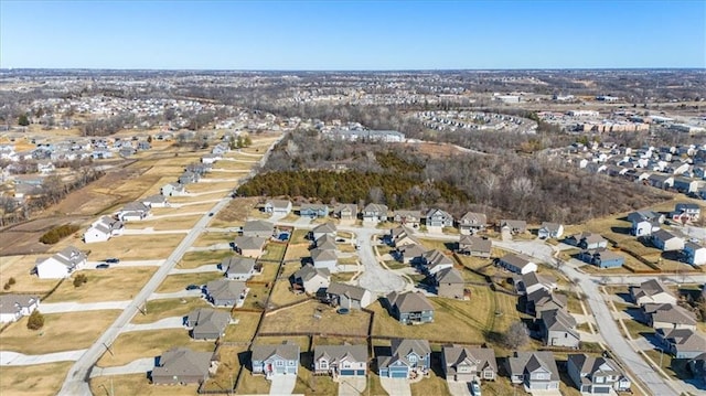 drone / aerial view featuring a residential view