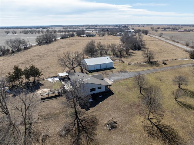 bird's eye view featuring a rural view