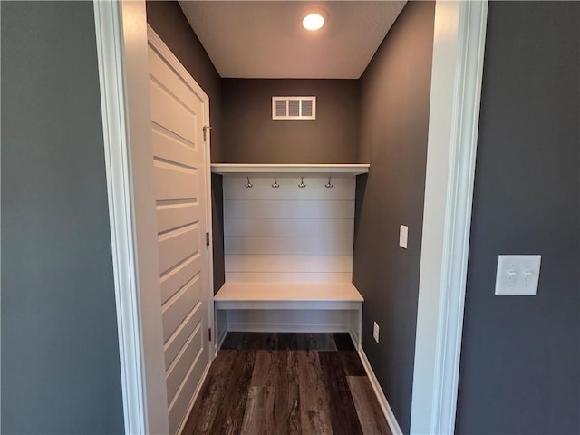 540 N Lexington St, Adrian, MO 64720 - mudroom with dark wood-style flooring and baseboards